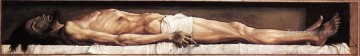 The Body of the Dead Christ in the Tomb religious Hans Holbein the Younger nude Oil Paintings